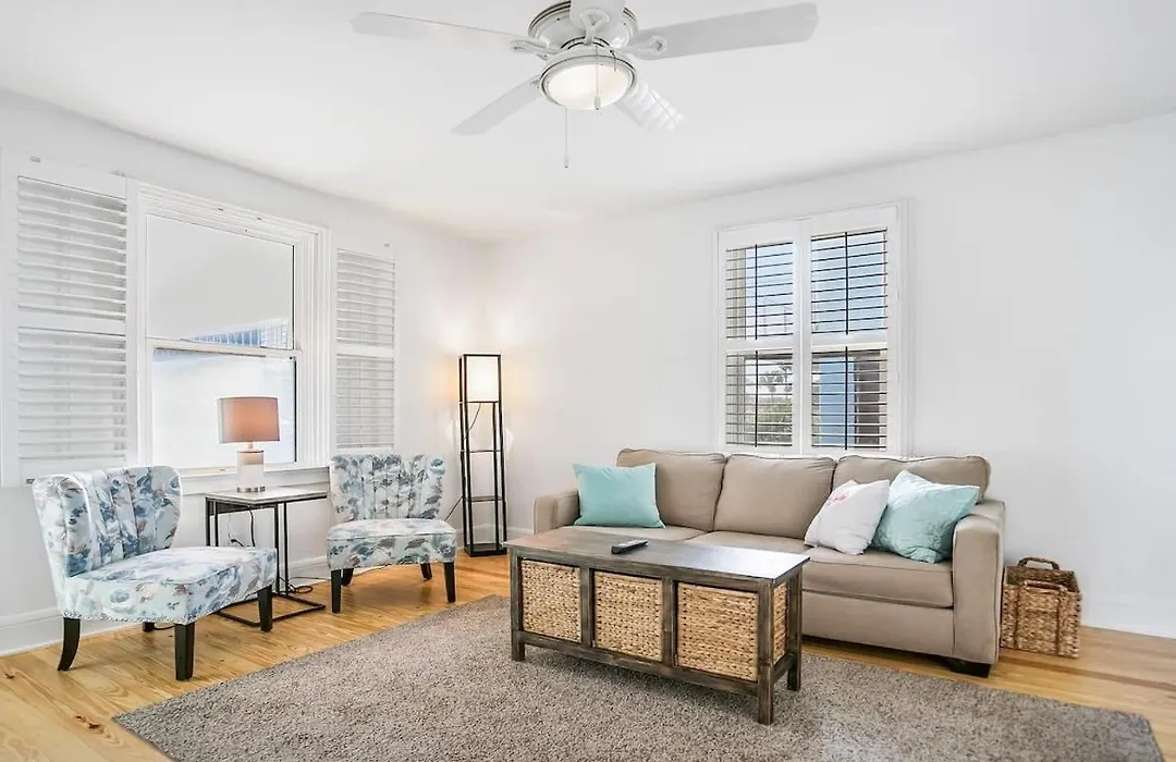 Beach Cottage! 100 Steps To The Sand, Pets Ok, Private Deck!-1